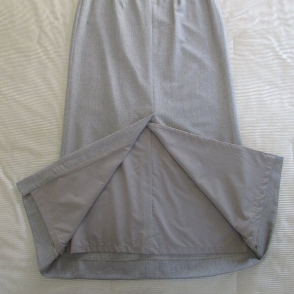 CASUAL CORNER Stretch Women's Beige Full Length Wool Skirt Lined Size-6 - Picture 8 of 12